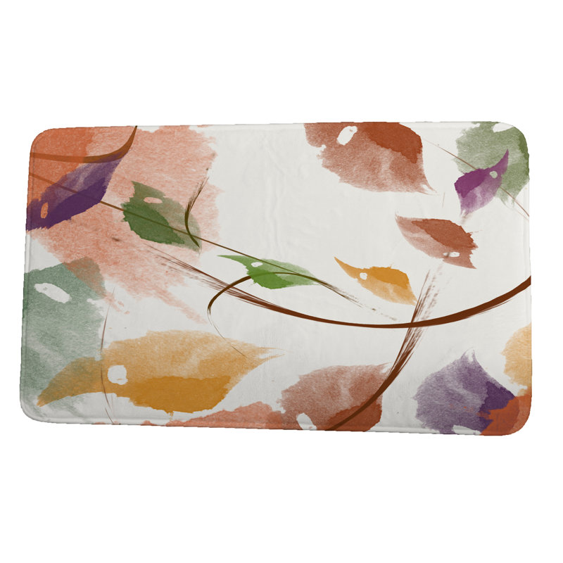 Tapis de bain Lower Hazel, l 21 po x L 34 po, Orange