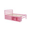 Lit plateforme en bois de taille avec tablettes de rangement amovibles, deux tiroirs de rangement intégrés pour plus de commodité,-997710326-997710328