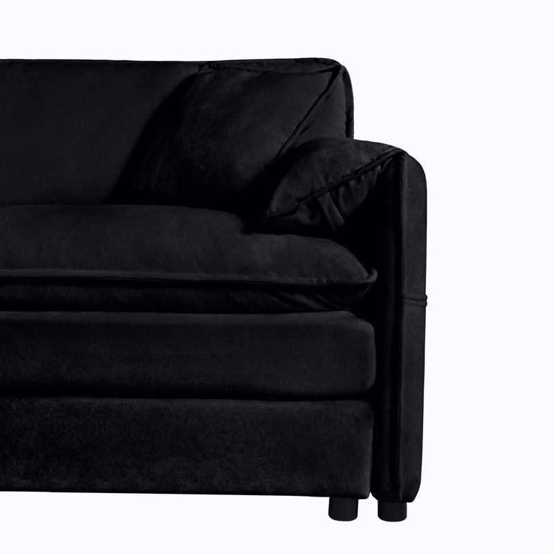 Canapé modulaire modulaire en forme de U avec sièges profonds, repose-pieds mobiles et aménagement personnalisable pour un confort ultime dans votre salon.