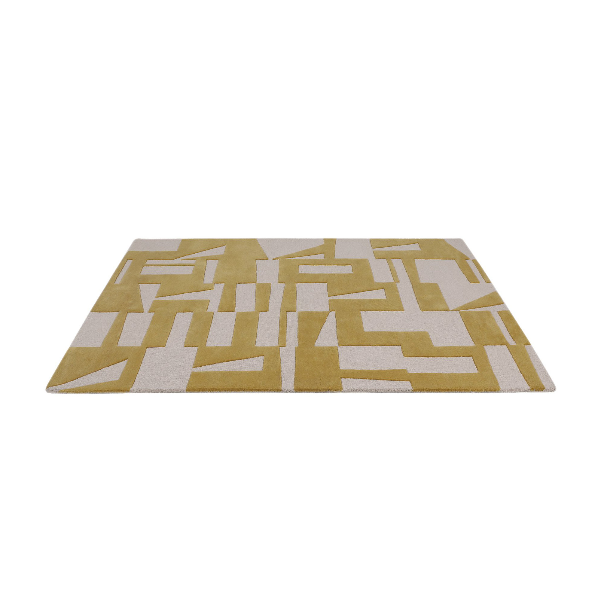 Handmade Mustard Yellow Rug, Rectangle 8' x 10'