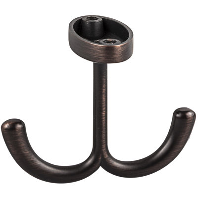 Double Zinc Ceiling Wall Mounted Robe Hook