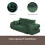 Lit pour chien humain, canapé-lit paresseux, canapé-lit pliable multifonctionnel 78,7 po, canapé-lit rembourré en mousse 3-en-1 pour salon, lit d'invité, salle de jeux-1361153067