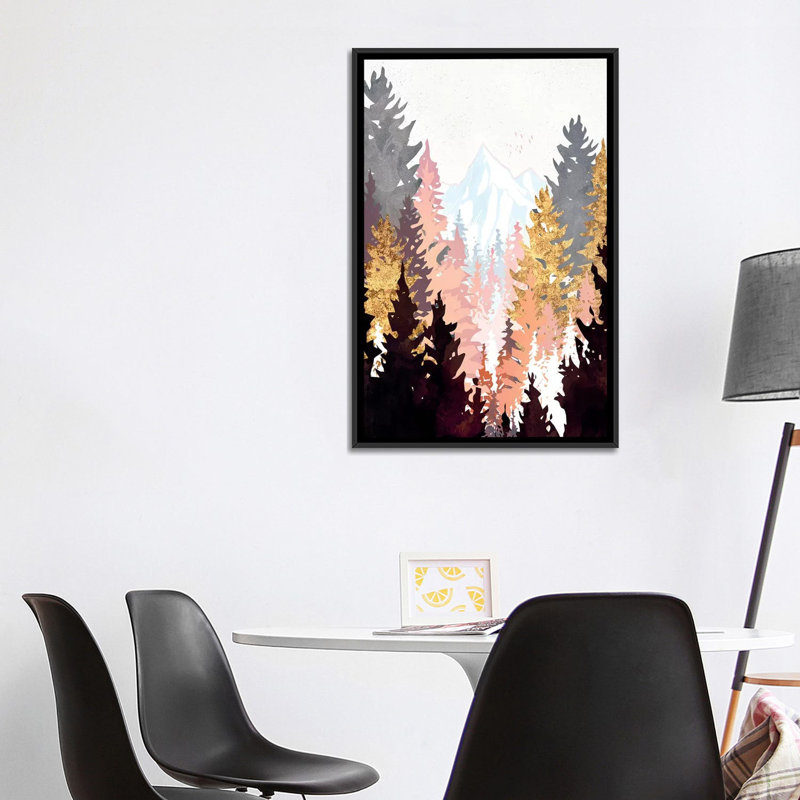 « wine forest » par spacefrog designs-print, H 60 po x l 40po x P 1,5 po, Toile avec cadre noir