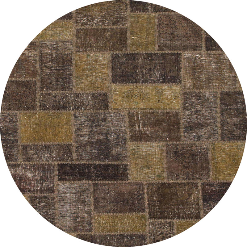 Tapis abstrait moderne 1361, Rond 7 pi