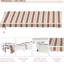 Auvent de terrasse rétractable 13 pi x 8 pi avec toile et cadre en aluminium, manivelle manuelle, rayures rouges pour terrasse de balcon