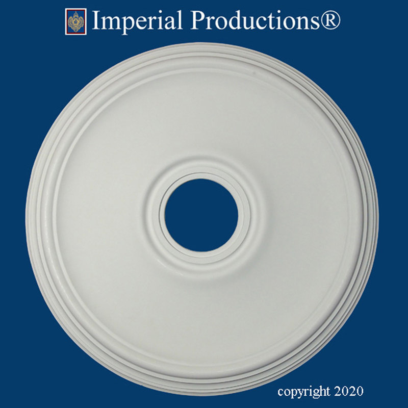Médaillon de plafond, H 1,5 po x l 20 po x P 20 po