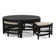 Table basse en rotin avec bancs Raffles