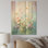 Reproduction de prairies jaunes et roses III - prairie sur bois