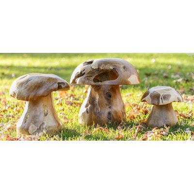 Emberto Teak 3 Piece Stool Set by Union Rustic