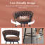 Tabouret de comptoir pivotant rembourré-1611122030-1641284322
