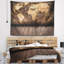 Carte vintage avec tapisserie en bois-28482589