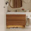 Meuble-lavabo encastré en bois moderne de 29,9 po pour petite maison (doit inclure le meuble-lavabo et l'évier)