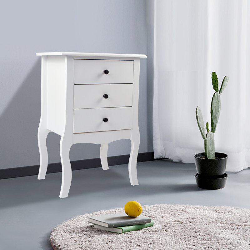 Zahara 48cm W Manufactured Wood Bedside Table