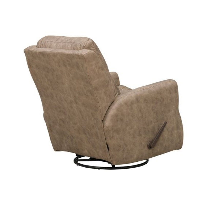 Fame Leather Recliner, Maximus Fossil, Manual/Wall Recliner