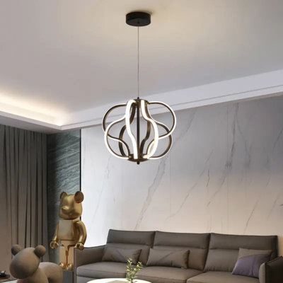 Modern LED Pendant Light, Black Pendant Light