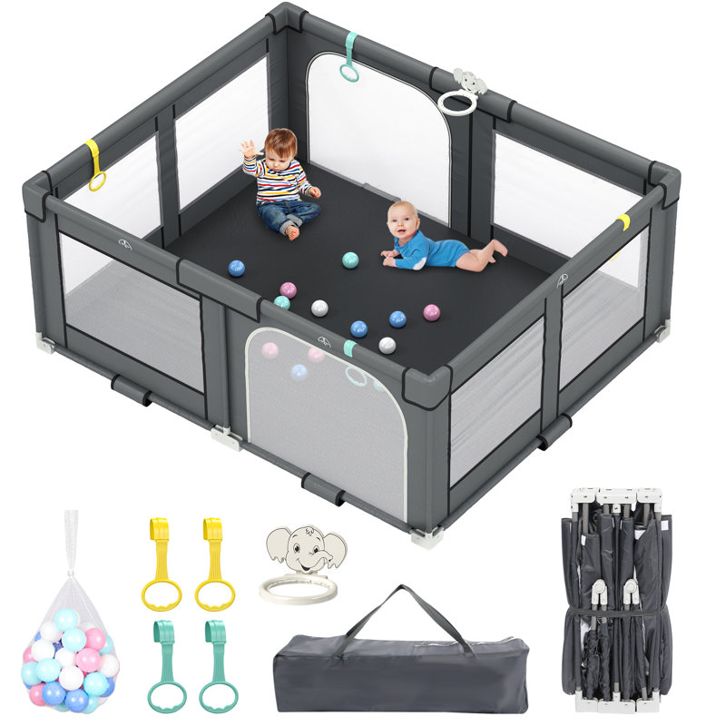 Parc pliable, H 27,5 po x l 72 po x P 59 po