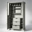 Armoire de rangement pour garde-manger de 71 po de hauteur avec 4 portes, 3 tiroirs, 6 porte-bouteilles et tablettes amovibles, armoire de cuisine autoportante-92075571