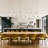 7-Light Glass Kitchen Island and Cluster Pendant-2110260153