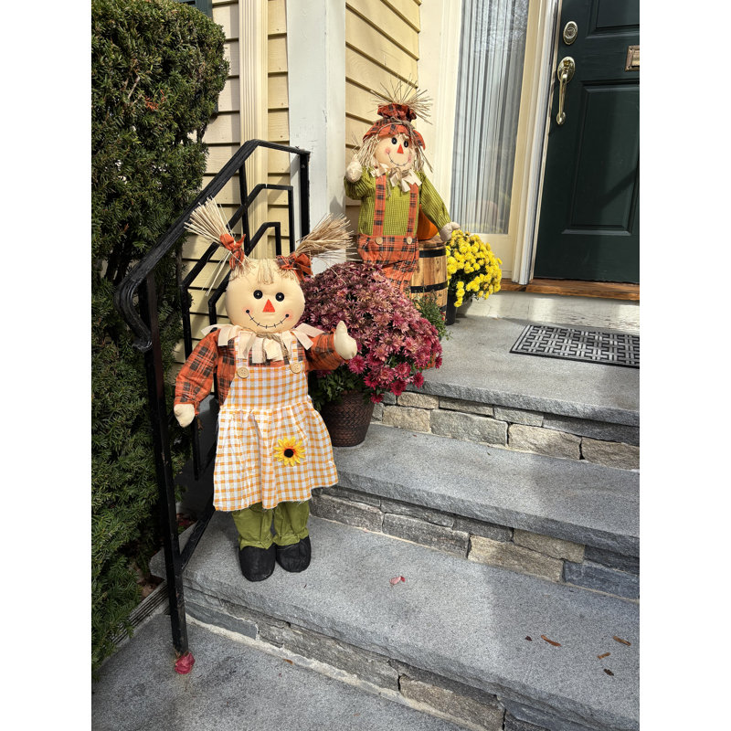 Ensemble de 2 épouvantails de récolte 33 po