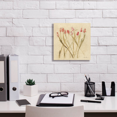 «Stems Of Red Tulips» par Cheri Blum, art mural sur toile
