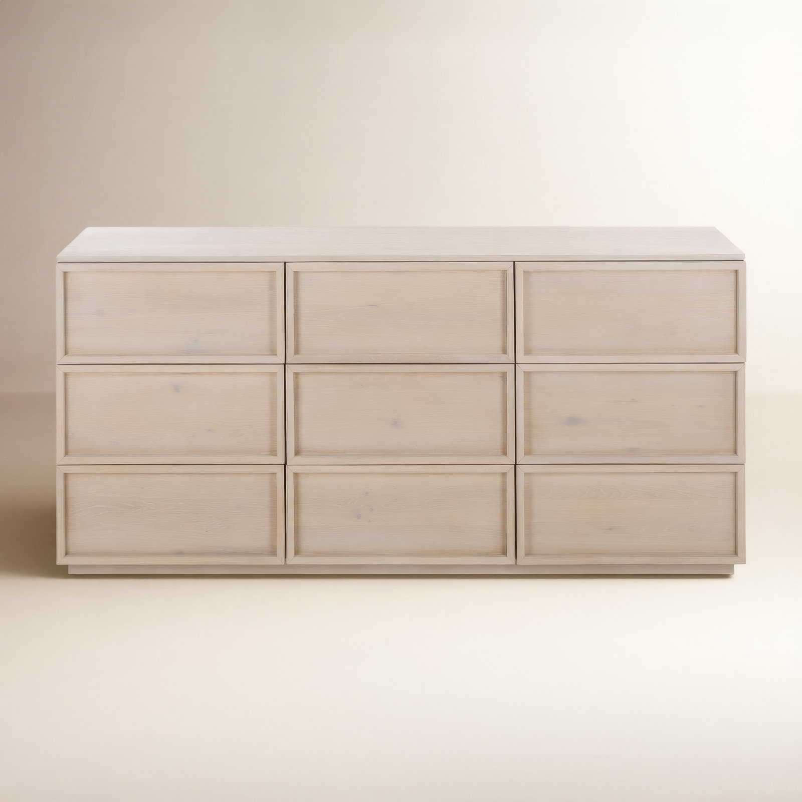 Hudson 72" Acacia Dresser, Light Grey