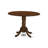 3 Piece Kitchen Table Set for Small Spaces Contains a Round Dining Room Table with Dropleaf and 2 Faux Leather Upholstered Chairs, 42x42 Inch, Espresso-1694248989-1634102218