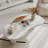 Modern Cashew-Shaped Coffee Table – Minimalist Open Design Center Table for Small Spaces and Apartments