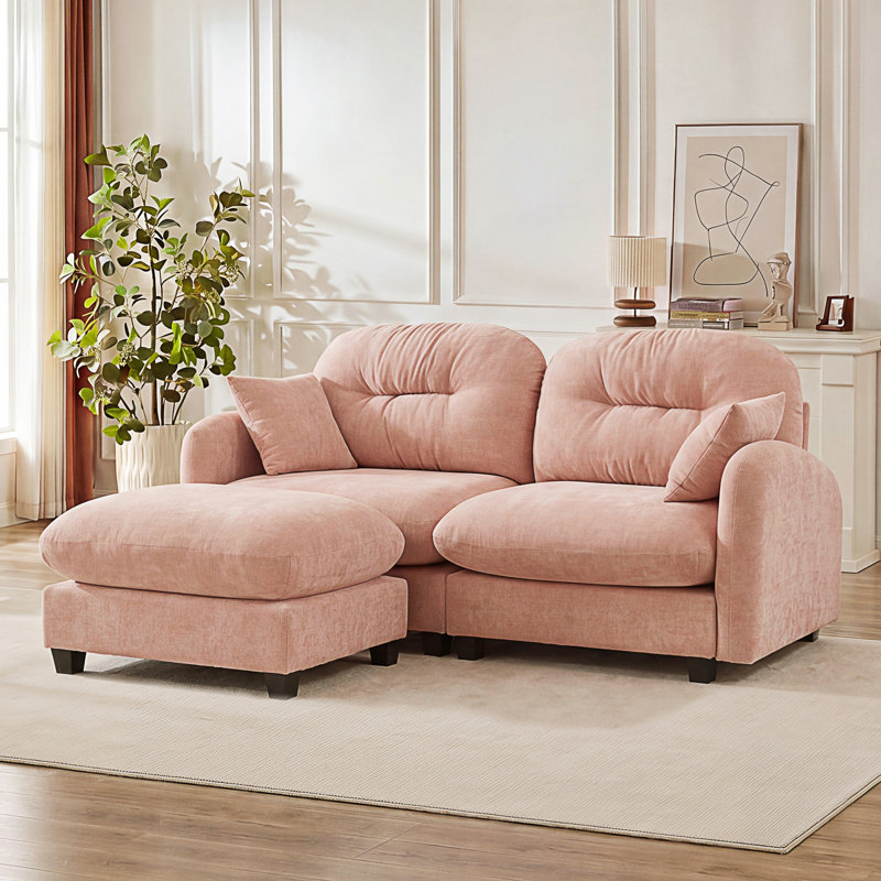 Canapé modulaire en forme de L avec repose-pieds Cloud
