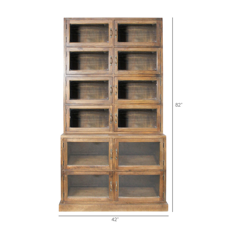 Armoire en bois avec 12 portes