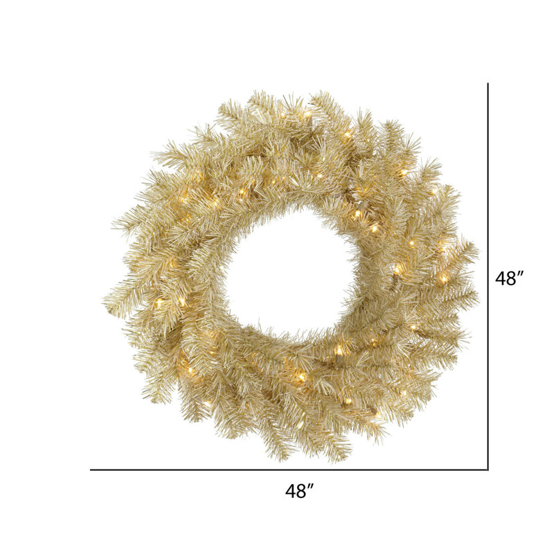 Couronne artificielle Bridger, H 30 po x l 30 po x P 3 po, Mauve, Non