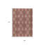 Tapis extérieur lavable à motif de médaillon orange 5 pi x 8 pi