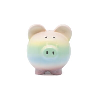 Mcneeley Rainbow Ombre Pig Piggy bank -  Zoomie Kids, B42A514ED1E34582BA99D9889DCE9CA3
