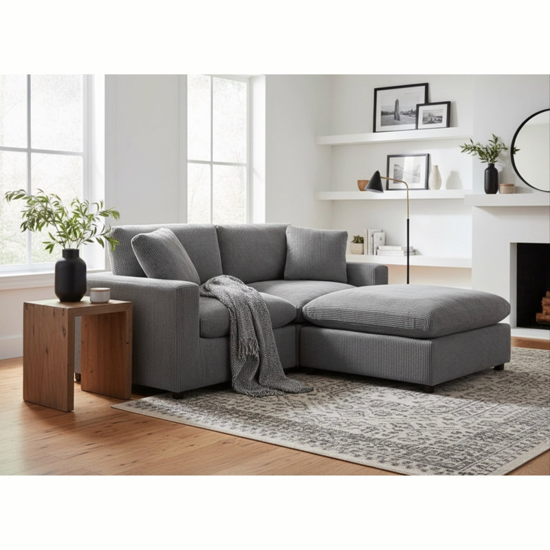 Chelsea Modular 3-Piece Chofa - Charcoal
