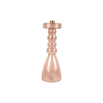 30.5 cm H Glass Tabletop Candelabra Holder with Candle Included