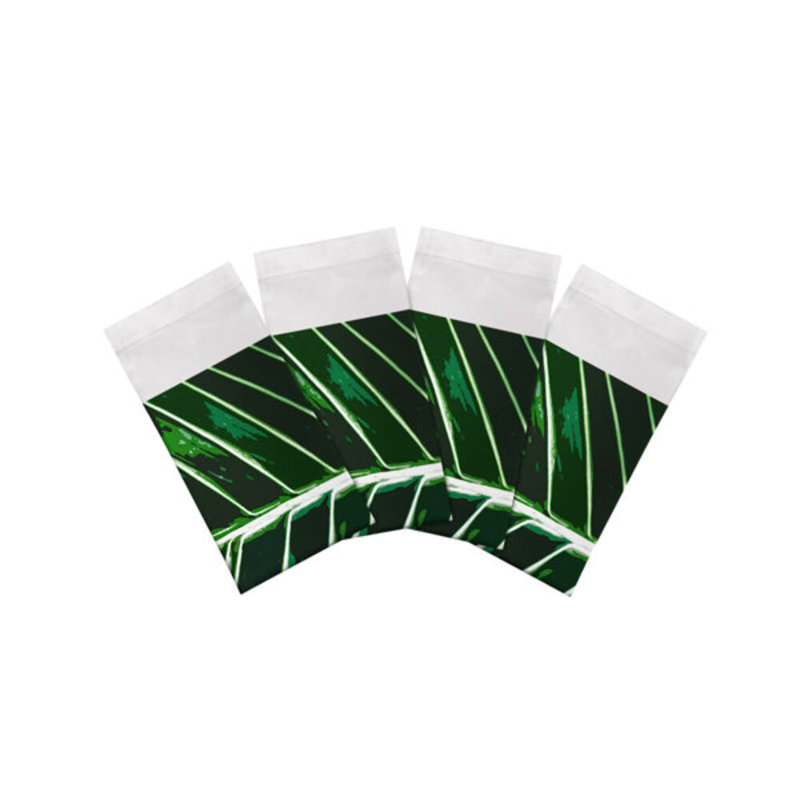 Tropical Leaf Cotton Sateen Dinner Napkins, Green