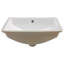 Lavabo de salle de bain rectangulaire encastré en céramique blanc 21 "x 14" avec trop-plein