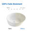 Meuble-lavabo à vasque rond en céramique et à comptoir H 6,10 po Threewa Home, résistant aux taches, aux égratignures et aux fuites