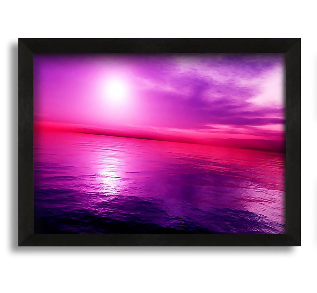 Gerahmtes Poster Stunning Lilac Pink Ocean Reflections