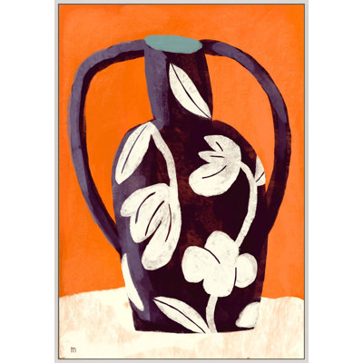 Black Vase White Flowers by Marco Marella For Studio M