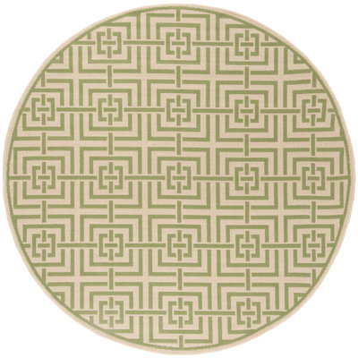 Dubay Hooked Indoor/ Outdoor Cream/Olive Rug