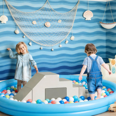 Doux blocs d'escalade en mousse 2 pièces pour les enfants de 1 à 3 ans, rembourrage sécuritaire et utilisable, reconfigurable pour une chaise de table, facile à nettoyer avec une housse en cuir PU lisse pendant des années, assure la stabilité de la