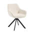 Set of 4 Upholstered Dining Chairs, Soft Fabric Seat with Sturdy Metal Legs, Modern Kitchen & Living-1929910867