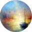 Seascape Pier sur toile - reproduction d'art-33267661-35123978