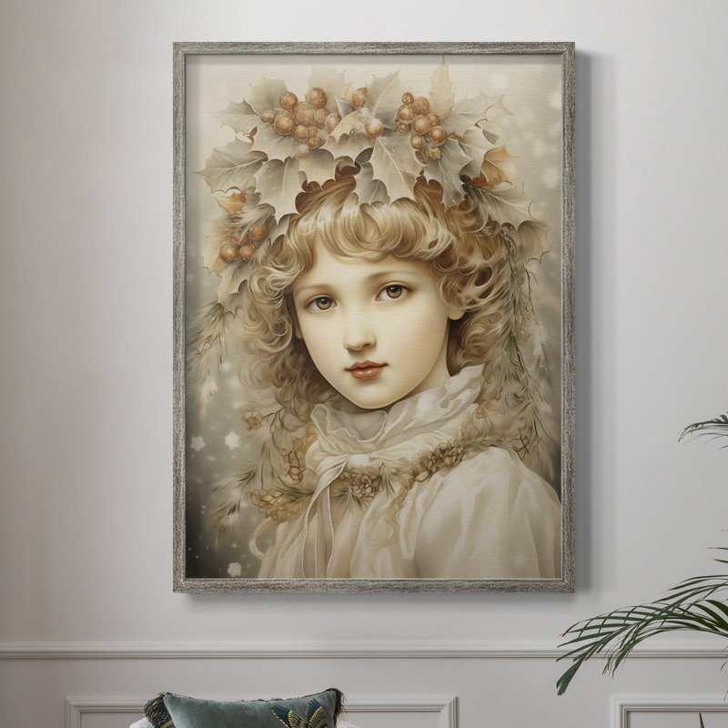 «Christmas Holiday Art DCXCIV», reproduction d'art encadrée - bois massif, H 21 po x l 17 po