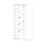 Arten Sina Two Door Corner Wardrobe with Lighting in Mauvella Oak Effect and Sand