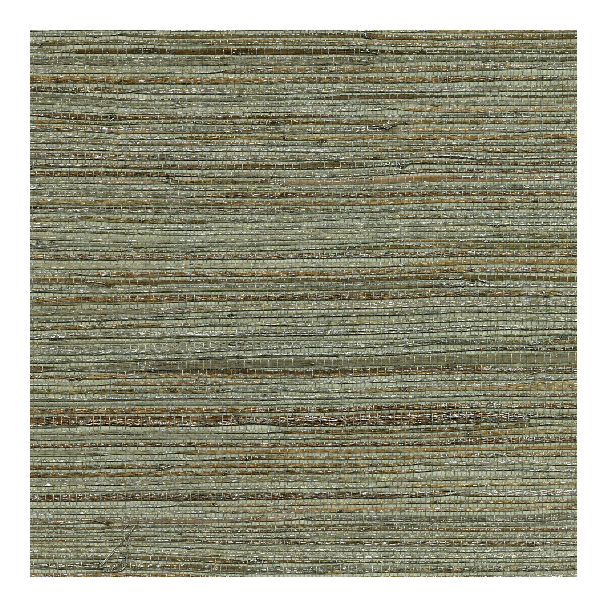 Reanna Grass Cloth Striped Roll, Sea Green