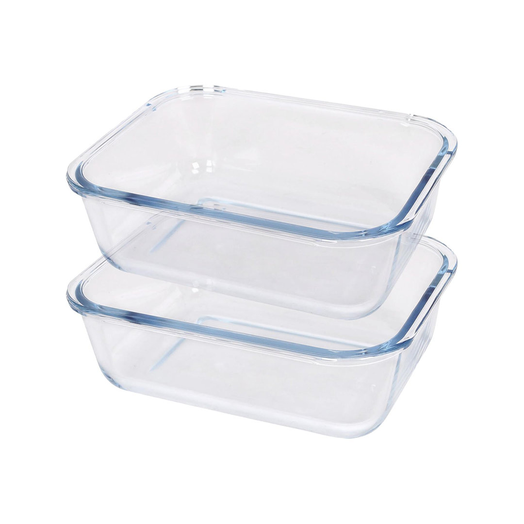 Argon Tableware Rectangle Glass 2 Piece Baker Bakeware Set