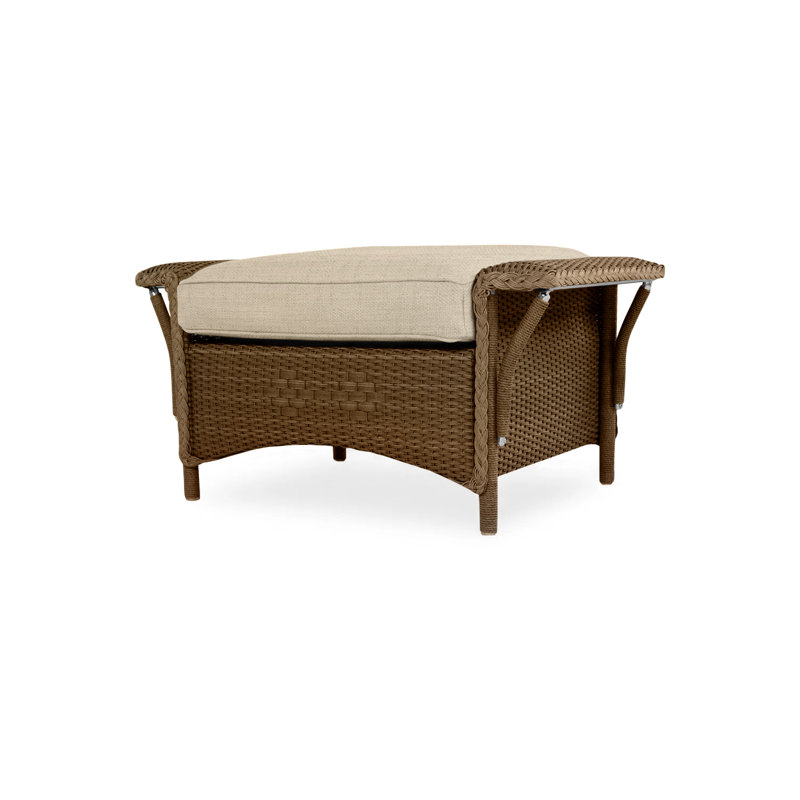 Nantucket Outdoor Ottoman, Sandberg Flax, Mink