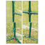 Green Outdoor Waterproof Portable Plant Greenhouse With 2 Clear Zippered Windows, Medium