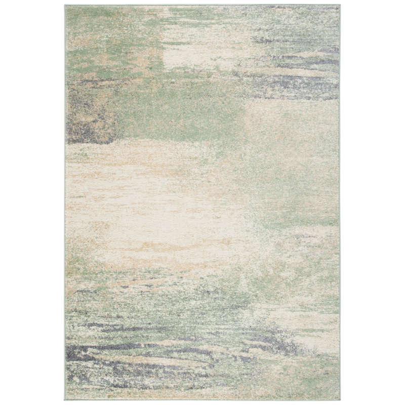 Binali Area Rug, Rectangle 76 x 122 cm, Ivory/Sage